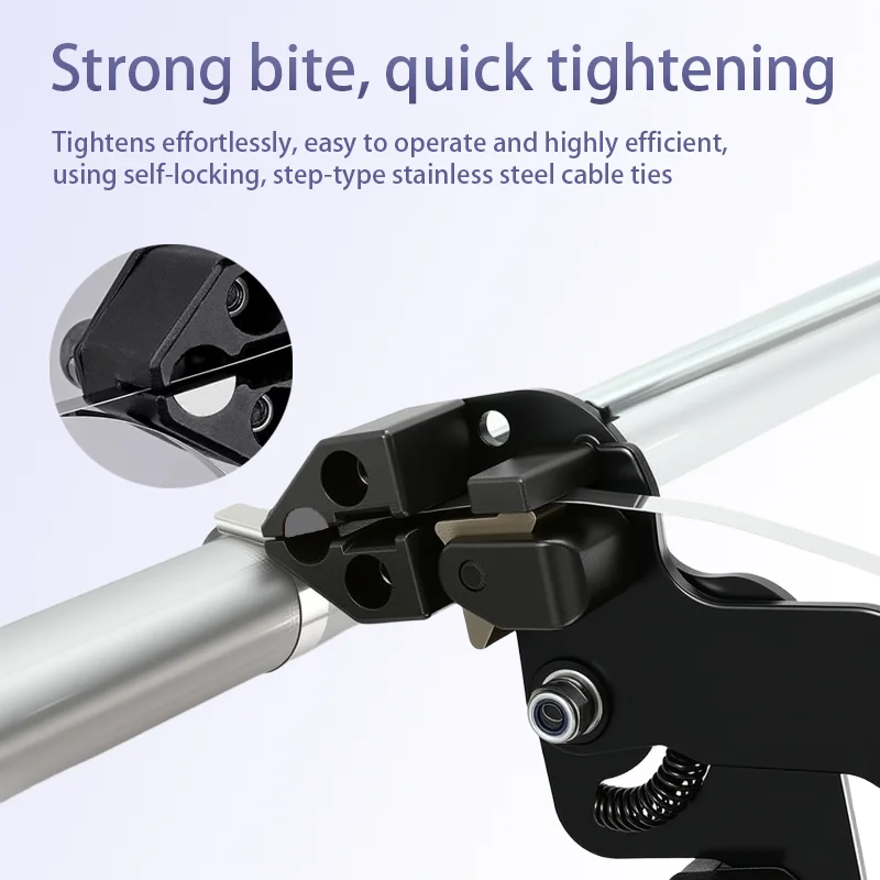 Stainless Steel Cable Tie Tightening and Cutting Pliers
Stainless Steel Cable Tie Tightening and Cutting Pliers