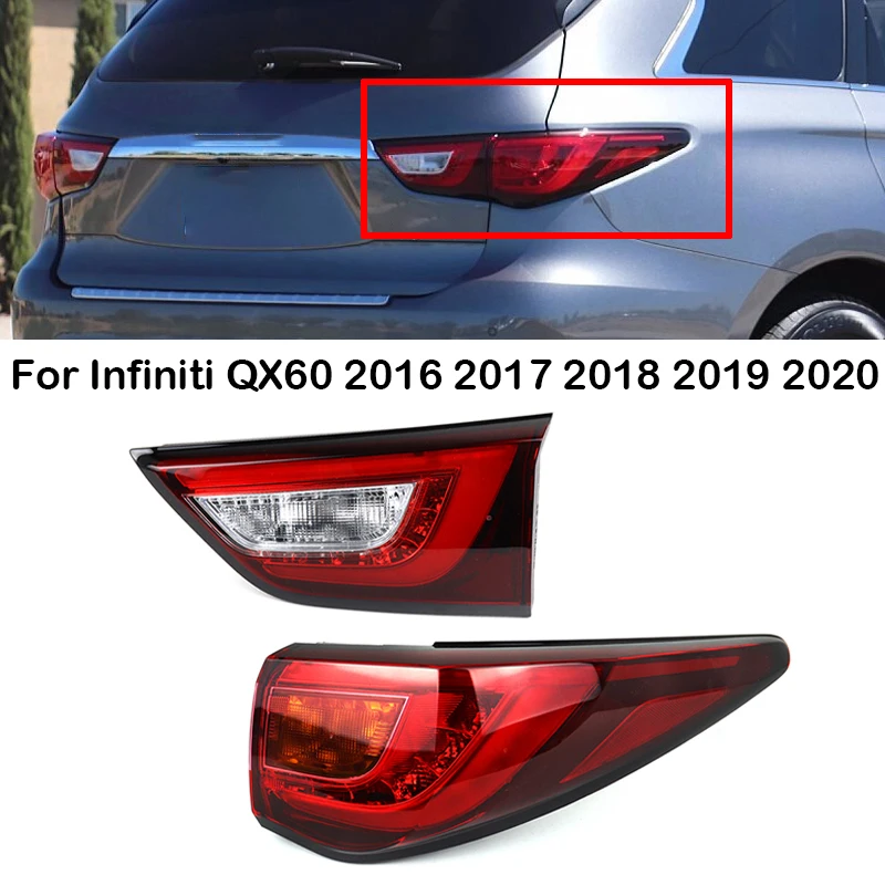 For Infiniti QX60 2016 2017 2018 2019 2020 Car Rear Tail Light Assembly Turn Signal Lamp Brake Tail Lamp 26545-9NC0A 26555-9NC0A
For Infiniti QX60 2016 2017 2018 2019 2020 Car Rear Tail Light Assembly Turn Signal Lamp Brake Tail Lamp 26545-9NC0A 26555-9NC0A