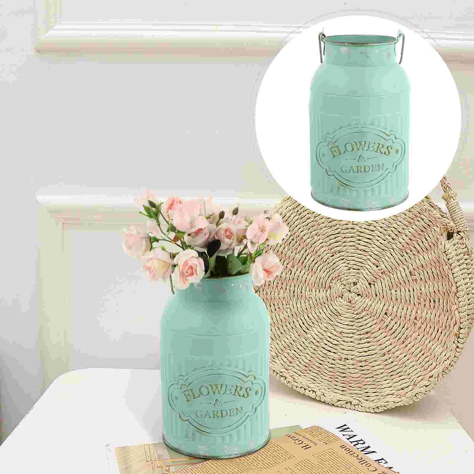 Flower Arrangement Cylinder Iron Bucket Planter Milk Jug American Style Ornament Retro
Flower Arrangement Cylinder Iron Bucket Planter Milk Jug American Style Ornament Retro