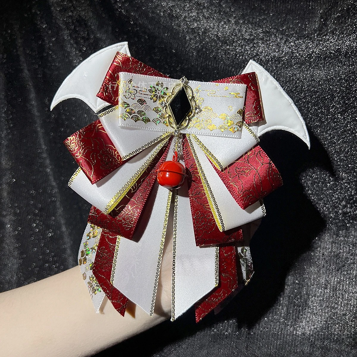 Fashion Ladies Lolita Bow Tie Anime Support Stick Original Handmade Devil's Wings Shirt Bowkont Collar Flowers Brooch Accessorie 
Fashion Ladies Lolita Bow Tie Anime Support Stick Original Handmade Devil's Wings Shirt Bowkont Collar Flowers Brooch Accessorie