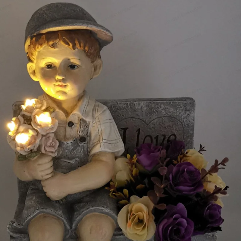 Cartoon Kid Flower Pot Resin Sculpture Creative Garden Craft Ornament for Villa Courtyard Lawn Patio Outdoor Decor
Cartoon Kid Flower Pot Resin Sculpture Creative Garden Craft Ornament for Villa Courtyard Lawn Patio Outdoor Decor