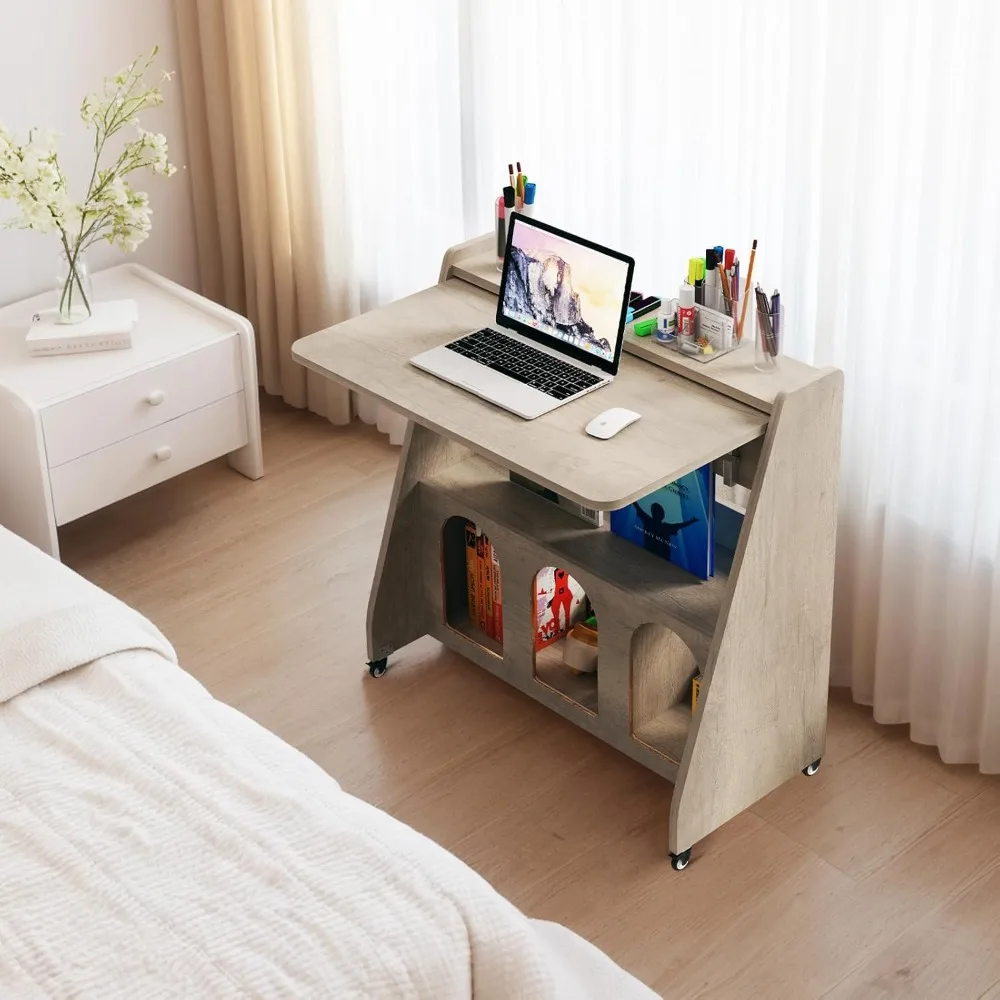 Desk On Wheels,mobile Workstation,rolling Computer Desk With Wheels And Storage For Home Office
Desk On Wheels,mobile Workstation,rolling Computer Desk With Wheels And Storage For Home Office