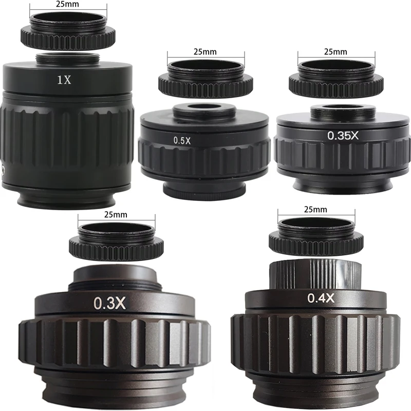 C Mount Adapters Lens 0.3X 0.35X 0.4X 0.5X 1X CTV For Trinocular Stereo Microscope 38MM Interface Microscope Camera Adapter
C Mount Adapters Lens 0.3X 0.35X 0.4X 0.5X 1X CTV For Trinocular Stereo Microscope 38MM Interface Microscope Camera Adapter
