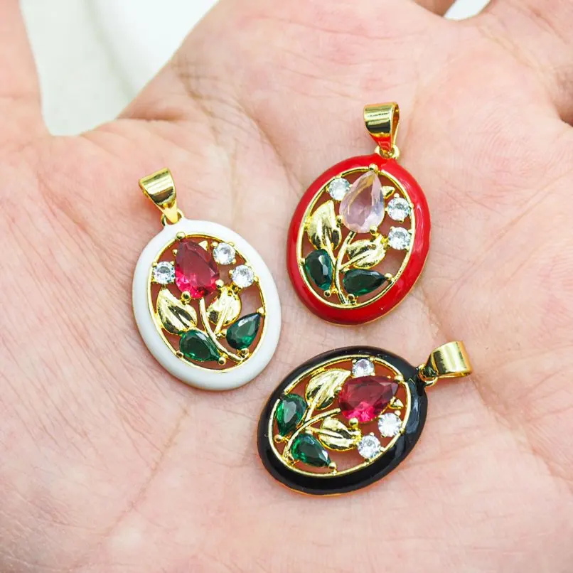 2Pcs Enamel Copper Charms Flowers Rose Plant Invisible Setting Pendant Cubic Zirconia Gold Color Approx 15.7x25.4mm Jewelry
2Pcs Enamel Copper Charms Flowers Rose Plant Invisible Setting Pendant Cubic Zirconia Gold Color Approx 15.7x25.4mm Jewelry