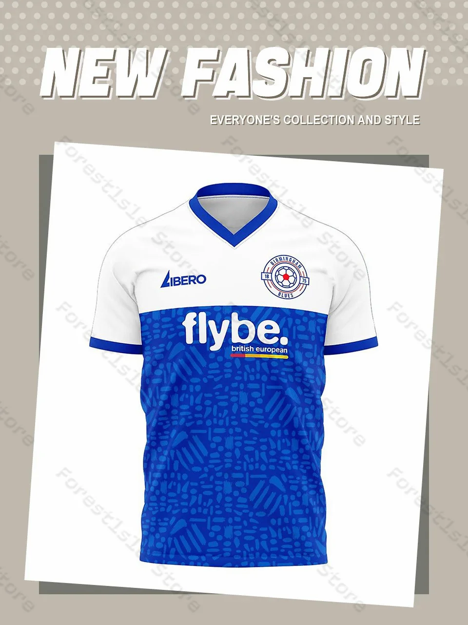 New Birmingham Home Concept Football Kit Children Training Clothes Street Fashion Short Sleeves Sports Breathable Men Women Tops
New Birmingham Home Concept Football Kit Children Training Clothes Street Fashion Short Sleeves Sports Breathable Men Women Tops