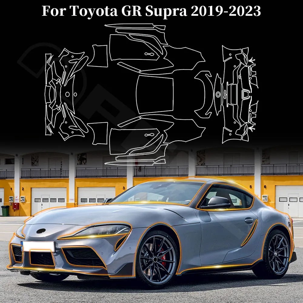 PFCC TPU Invisible Car Paint Protection Film Clear PPF Decal Kit for Toyota GR Supra 2019 2020 2021 2022 2023 Car Accessories
PFCC TPU Invisible Car Paint Protection Film Clear PPF Decal Kit for Toyota GR Supra 2019 2020 2021 2022 2023 Car Accessories