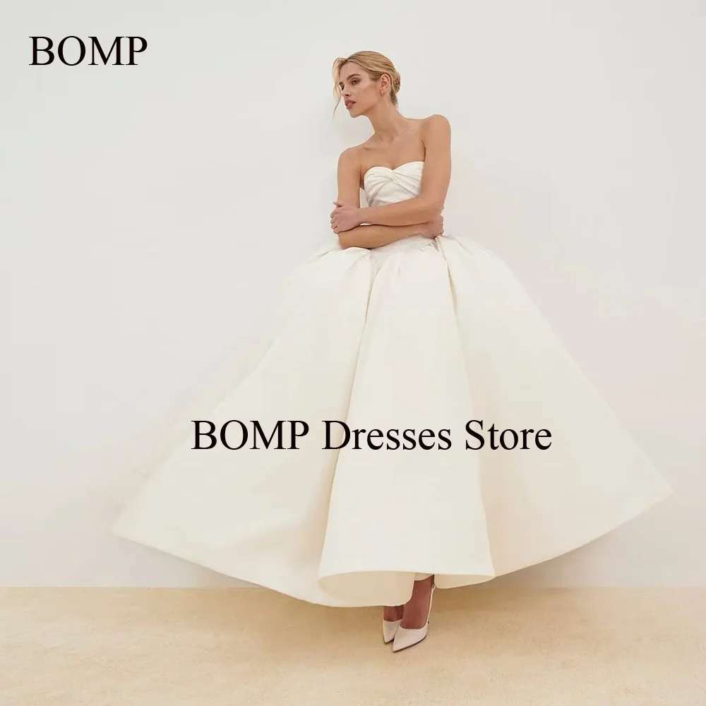 BOMP Simple Wedding Dresses Strapless A Line Korea Photo shoot Pleats Pick-ups Bridal Gowns Customized Princess
BOMP Simple Wedding Dresses Strapless A Line Korea Photo shoot Pleats Pick-ups Bridal Gowns Customized Princess