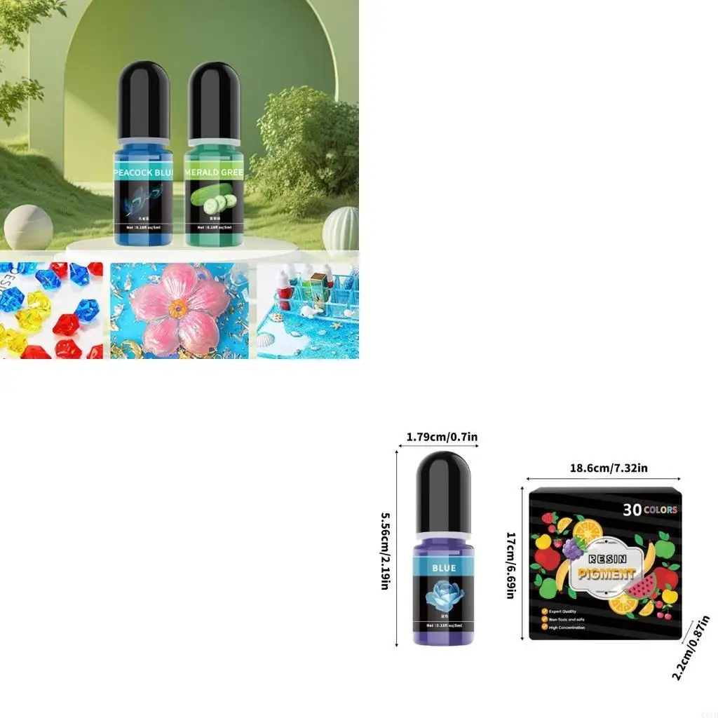 Практичные оттенки эпоксидной смолы, флаконы по 5 мл, 30 ярких цветов, выбор для профессионального дизайна модных ювелирных 
Практичные оттенки эпоксидной смолы, флаконы по 5 мл, 30 ярких цветов, выбор для профессионального дизайна модных ювелирных