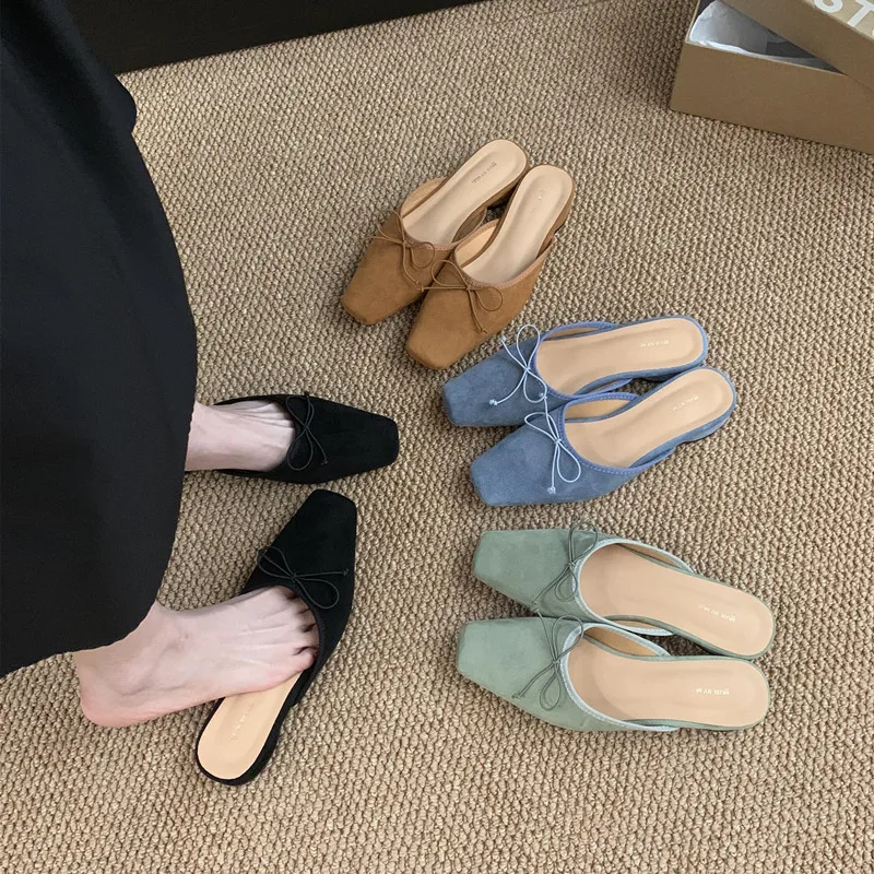 Bailamos 2025 Spring Brand Women Mule Shoes Women Low Heels Square Toe Slides Outdoor Slippers Casual Flat Shoes Mujer
Bailamos 2025 Spring Brand Women Mule Shoes Women Low Heels Square Toe Slides Outdoor Slippers Casual Flat Shoes Mujer