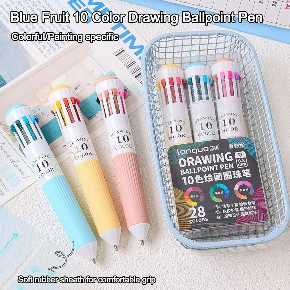 3Pcs Creative 10 Color Ballpoint Pen 0.8mm Mechanical Press Pen Colorful Drawing Ballpoint Pen Children's Prizes
3Pcs Creative 10 Color Ballpoint Pen 0.8mm Mechanical Press Pen Colorful Drawing Ballpoint Pen Children's Prizes