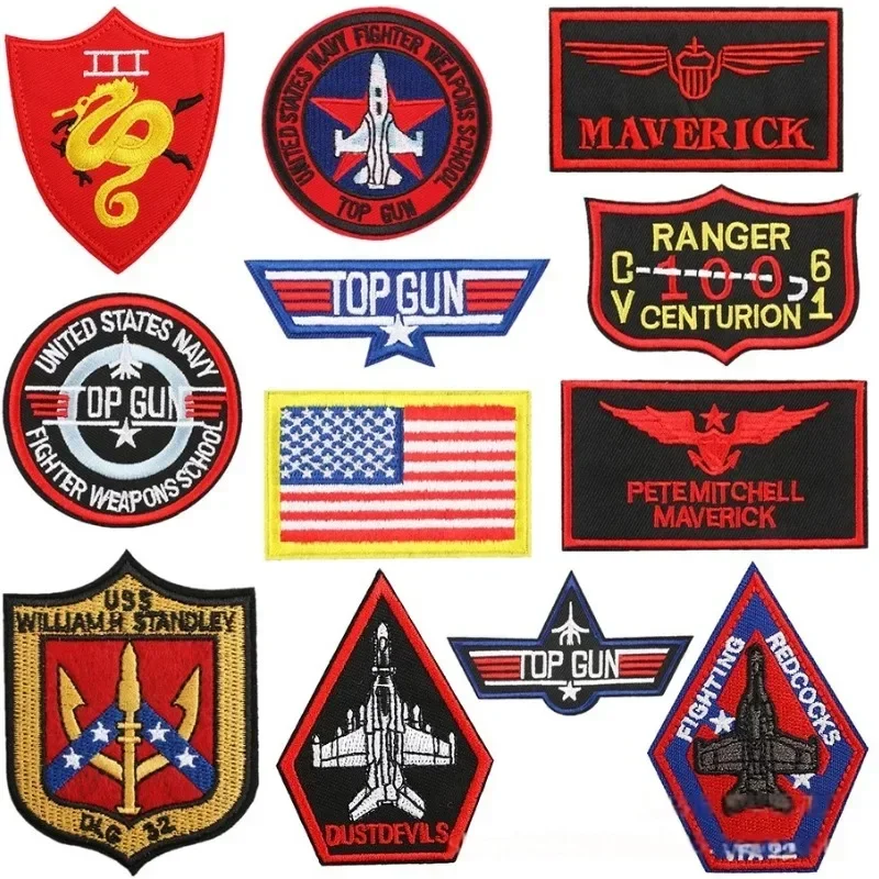 Top Gun Tomcat Embroidered Patch Hook and Loop Badge Jacket Sticker American Navy Air VF-1 Pilot Armband DIY Accessories
Top Gun Tomcat Embroidered Patch Hook and Loop Badge Jacket Sticker American Navy Air VF-1 Pilot Armband DIY Accessories