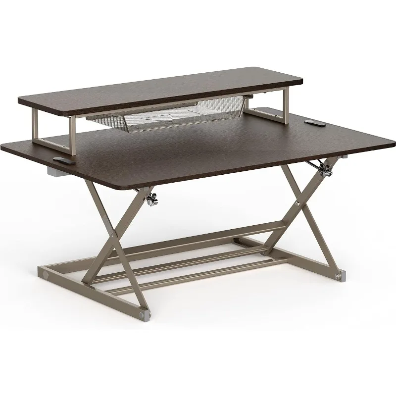 36-Inch Over Desk Height Adjustable Standing Desk with Monitor Riser, Espresso
36-Inch Over Desk Height Adjustable Standing Desk with Monitor Riser, Espresso