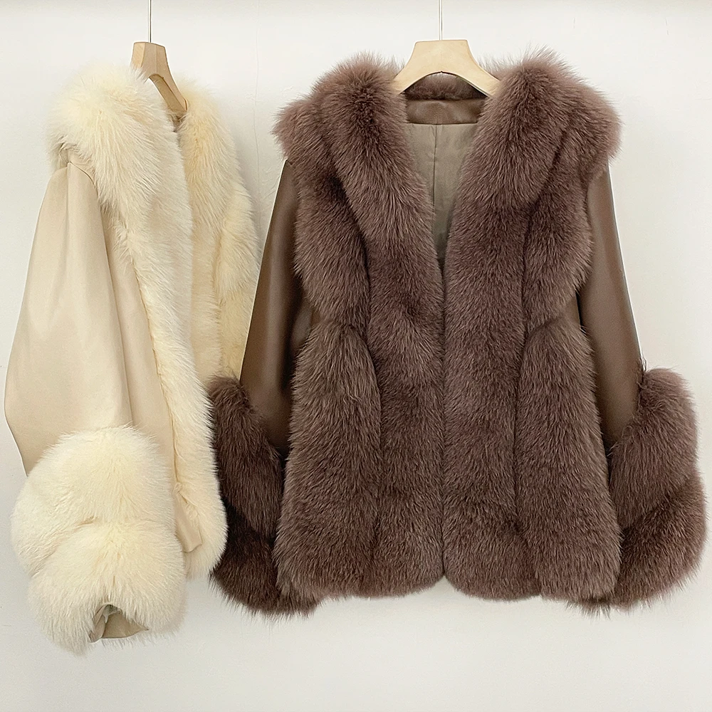 Real Fox Fur Coats With down Genuine Sheepskin Leather Wholeskin Natural Fox Fur Jacket Outwear Luxury Women 2026 Winter New
Real Fox Fur Coats With down Genuine Sheepskin Leather Wholeskin Natural Fox Fur Jacket Outwear Luxury Women 2026 Winter New