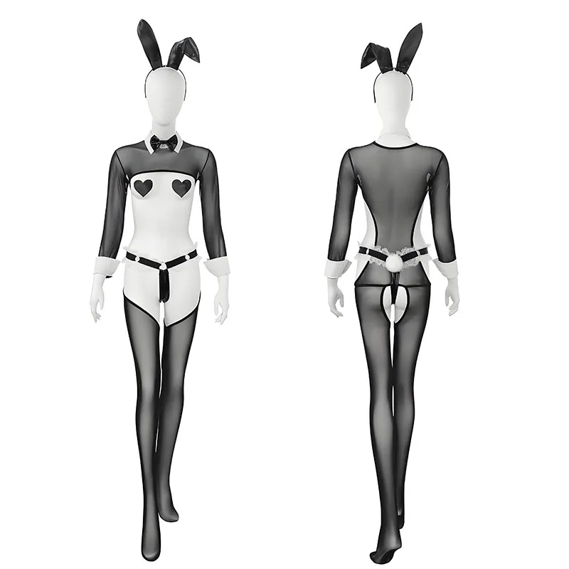 Anime Bunny Maid Uniform Mesh Bodysuit Sexy Lingerie Maidservant Butler Temptation Pajamas Halloween Outfits Cosplay Costumes
Anime Bunny Maid Uniform Mesh Bodysuit Sexy Lingerie Maidservant Butler Temptation Pajamas Halloween Outfits Cosplay Costumes