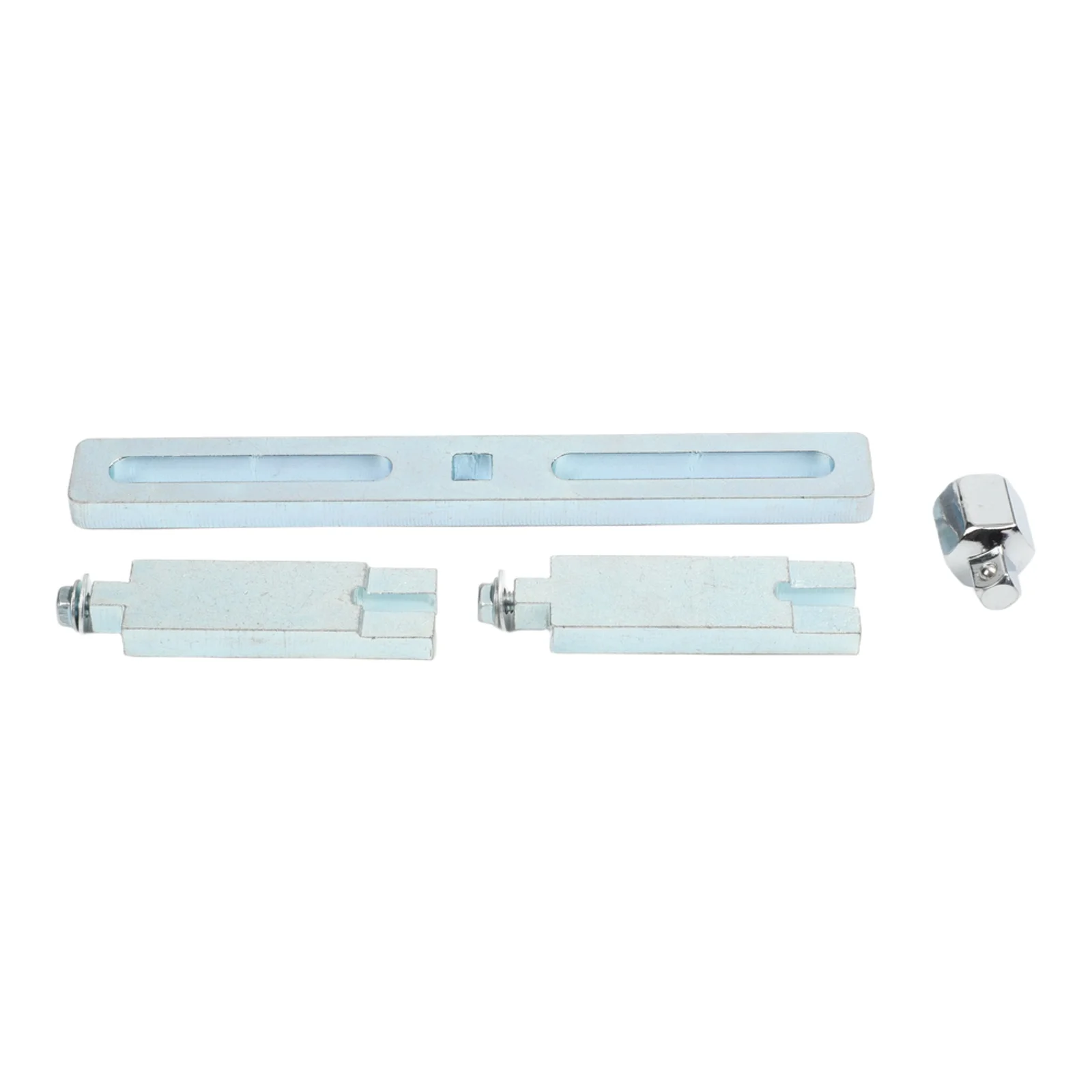 Adjustable Wrench Silver Optional Fuel Pump Tool Four-sided Rounded Corners Thickened Card Slot Area Curved Foot Design