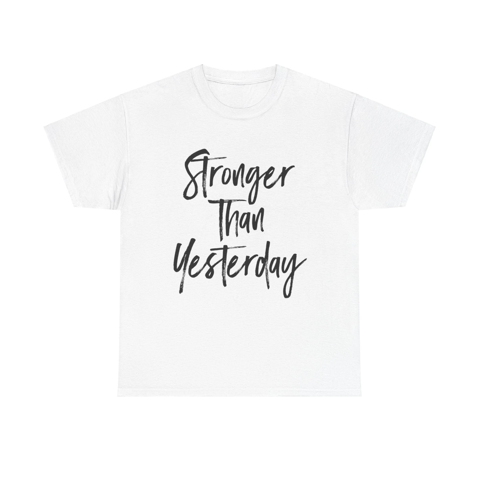 Stronger Than Yesterday T Shirt motivational inspirational quote gym fitness
Stronger Than Yesterday T Shirt motivational inspirational quote gym fitness