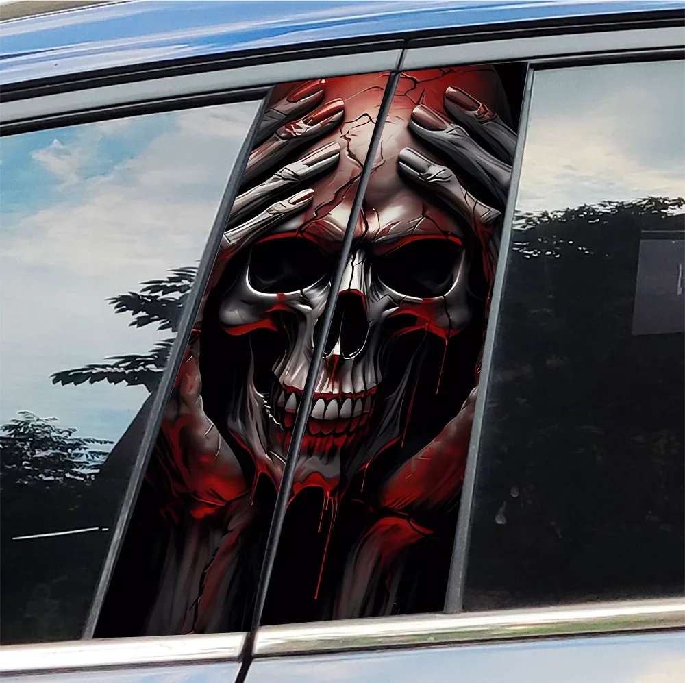 Horror Skull Car Stickers Auto B Pillar Waterproof Sunscreen Decoration Cover Scratches Car Door Pillar Vinyl Decals Accessories
Horror Skull Car Stickers Auto B Pillar Waterproof Sunscreen Decoration Cover Scratches Car Door Pillar Vinyl Decals Accessories