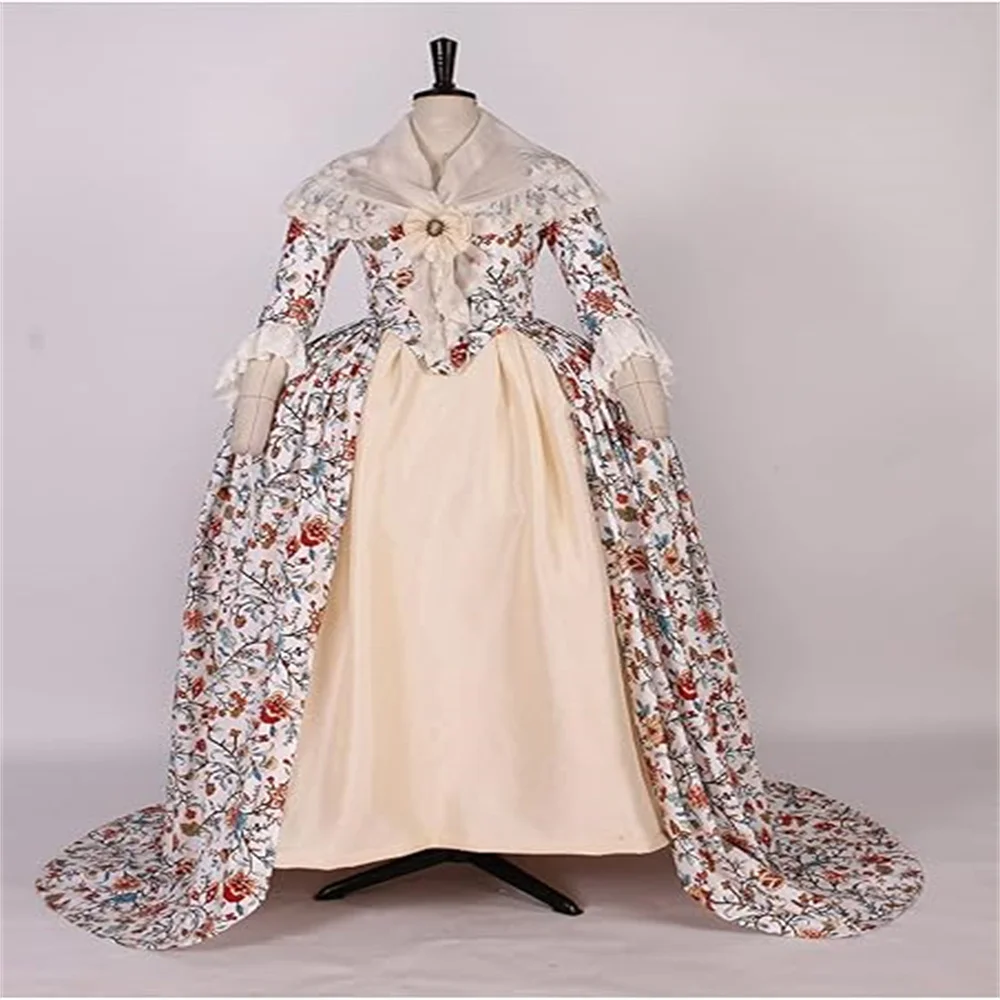 Medieval European Court Long Dress Cotton Skirt Retro Princess Floral Evening Gown
Medieval European Court Long Dress Cotton Skirt Retro Princess Floral Evening Gown
