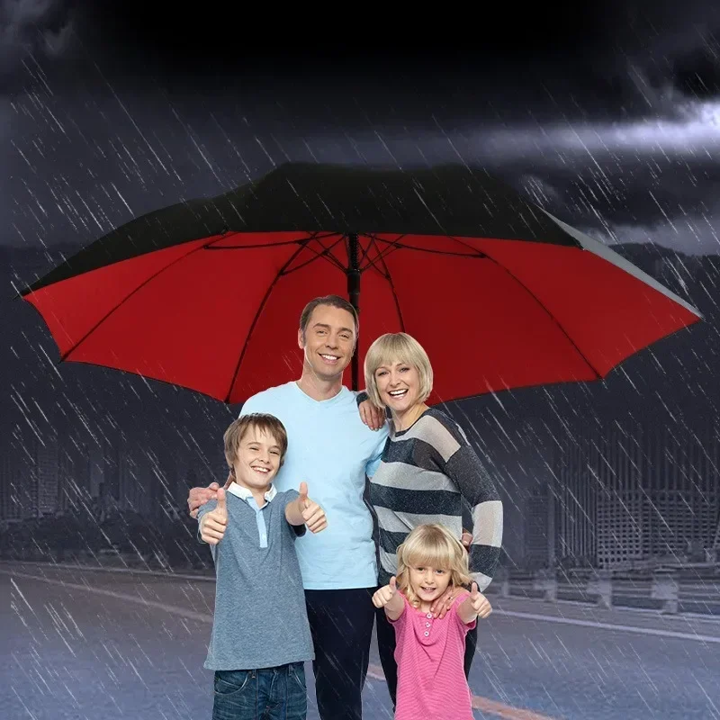 Automatic Umbrella Long Handle Extra Large Size Double-deck Umbrellas Special Storm Resistance Strengthening Household Rain Gear
Automatic Umbrella Long Handle Extra Large Size Double-deck Umbrellas Special Storm Resistance Strengthening Household Rain Gear