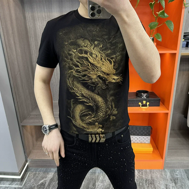 Casual 3D Print Dragon T Shirt Man Short Sleeve O-Neck Slim Fit Summer Quality Silky Cotton Soft Comfortable Camisetas De Hombre
Casual 3D Print Dragon T Shirt Man Short Sleeve O-Neck Slim Fit Summer Quality Silky Cotton Soft Comfortable Camisetas De Hombre