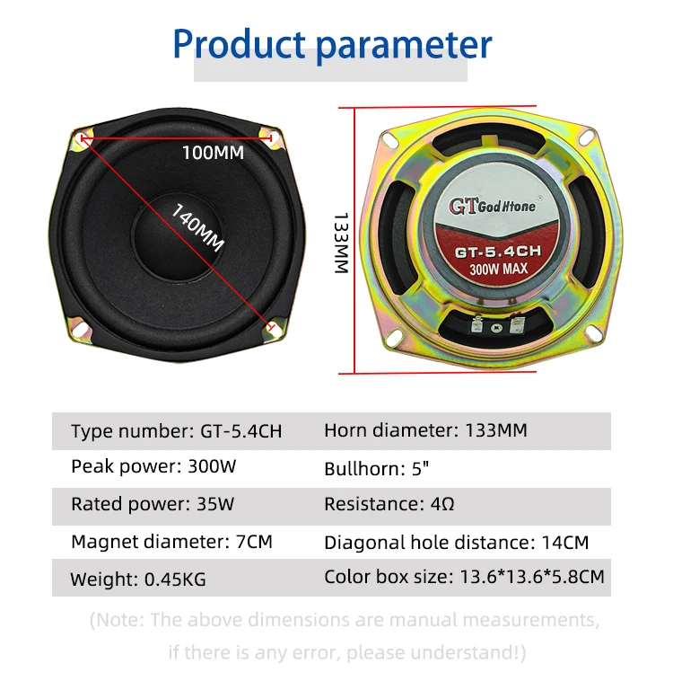 wholesale RMS 40W Max 400W@6inch/ RMS 35W Max 300W@5inch optional 70mm-magnet Universal 12V Car 4ohm Car audio Mid-bass speaker
wholesale RMS 40W Max 400W@6inch/ RMS 35W Max 300W@5inch optional 70mm-magnet Universal 12V Car 4ohm Car audio Mid-bass speaker