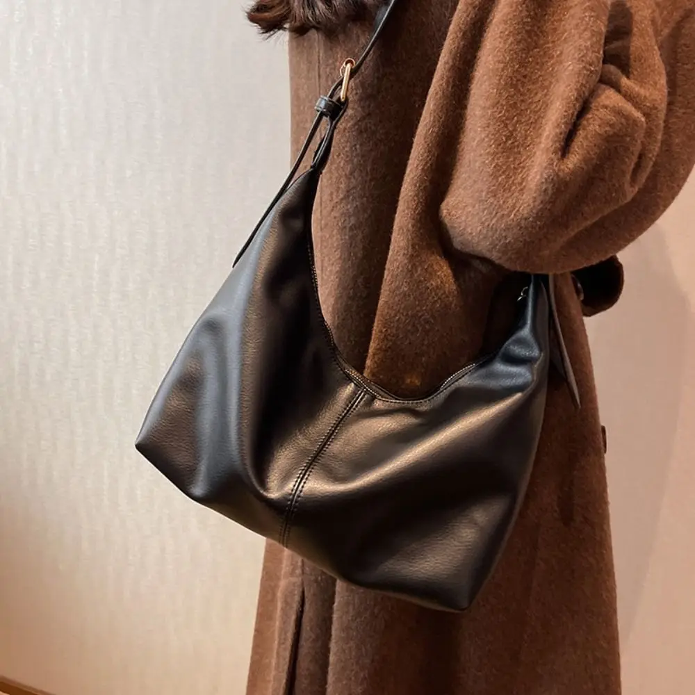 Повседневная сумка-тоут из искусственной кожи в корейском стиле в стиле ретро, однотонная сумка-тоут, большая вместительная сумка из искусственной кожи, женские сумки для подмышек
Повседневная сумка-тоут из искусственной кожи в корейском стиле в стиле ретро, однотонная сумка-тоут, большая вместительная сумка из искусственной кожи, женские сумки для подмышек