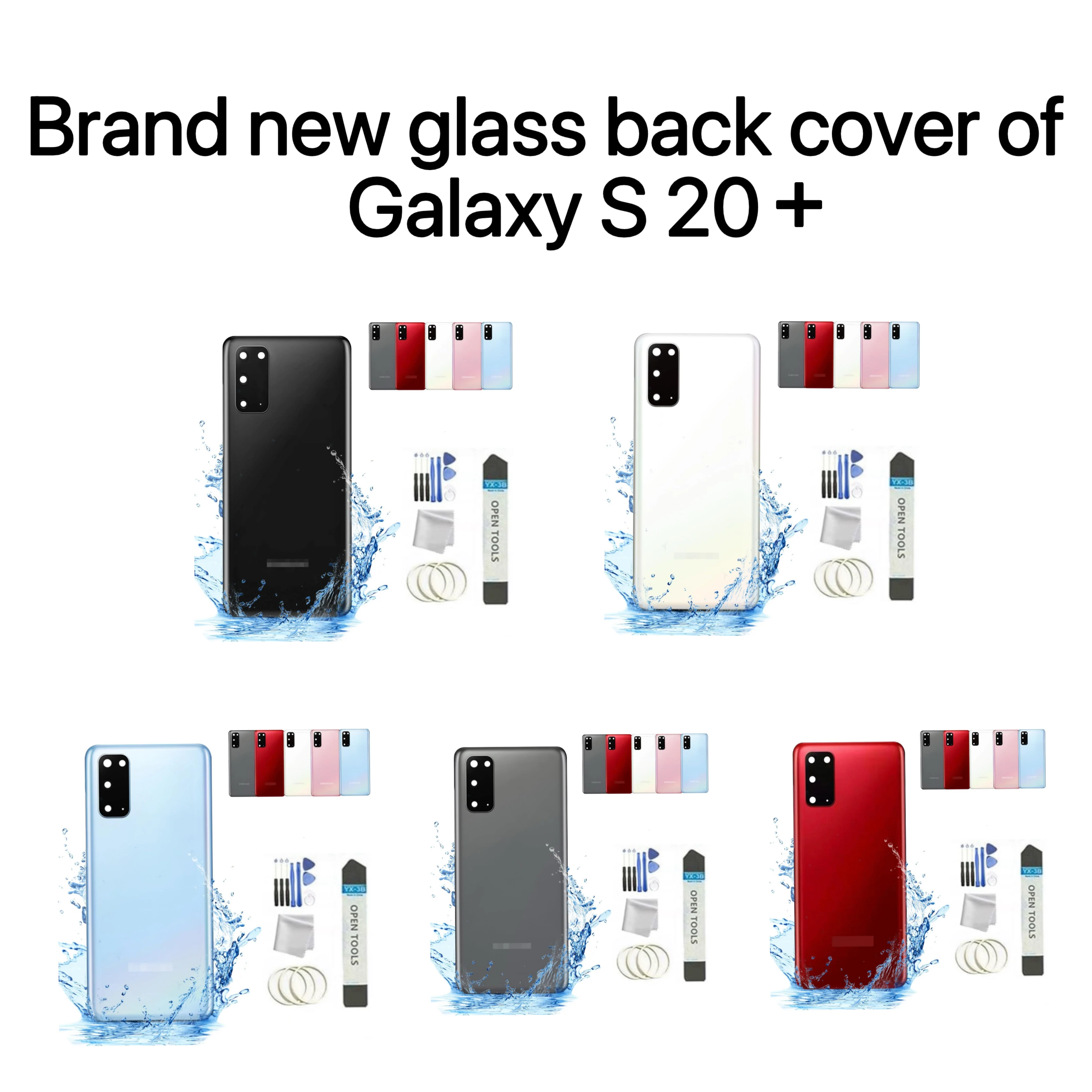 Ceramic Back Cover for Samsung Galaxy S20+, Glossy Anti-Scratch Rear Housing with Tool
Ceramic Back Cover for Samsung Galaxy S20+, Glossy Anti-Scratch Rear Housing with Tool