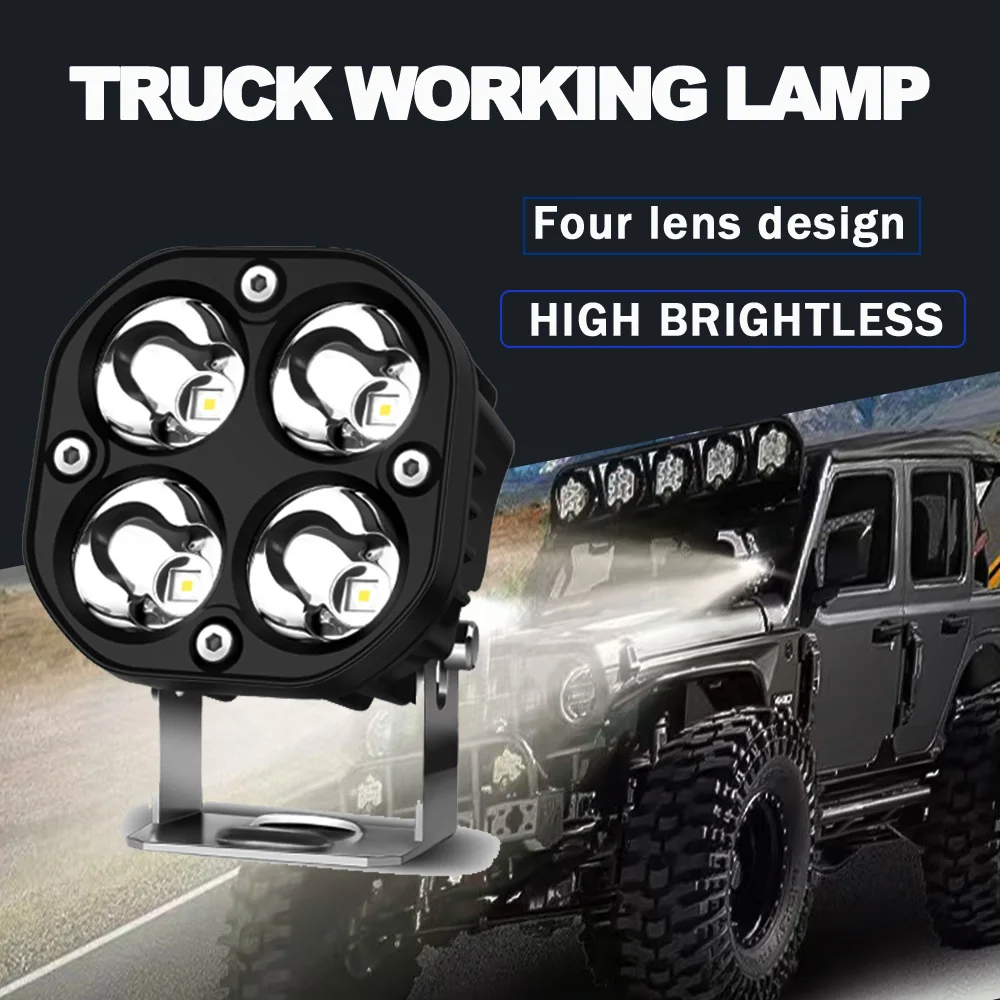 40W LED lights Off-road spotlight Construction vehicle Excavator Work light car truck Headlight E-bike light ATV SUV Spotlight
40W LED lights Off-road spotlight Construction vehicle Excavator Work light car truck Headlight E-bike light ATV SUV Spotlight