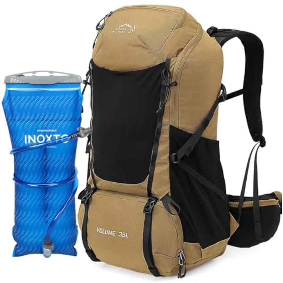 INOXTO 35L Hiking Backpack with 3Lwater bladder, Camping Backpack with Waterproof Rain Cover for Men, Outdoor Sport Travel Dayp
INOXTO 35L Hiking Backpack with 3Lwater bladder, Camping Backpack with Waterproof Rain Cover for Men, Outdoor Sport Travel Dayp