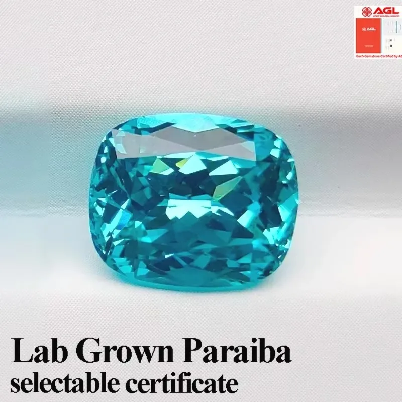 Par-Lab Paraiba Cushion Cut Sapphire Lab Created Loose Gemstone DIY Jewelry Making Materials Comes AGL Certificate
Par-Lab Paraiba Cushion Cut Sapphire Lab Created Loose Gemstone DIY Jewelry Making Materials Comes AGL Certificate