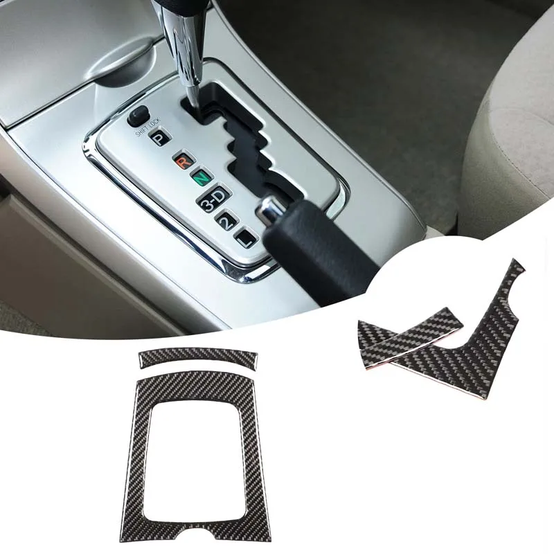 Car Gear Shift Panel Trim Sticker Real Carbon Fiber Transmission Shift Frame Decoration For Toyota Corolla E140 E150 2007-2013
Car Gear Shift Panel Trim Sticker Real Carbon Fiber Transmission Shift Frame Decoration For Toyota Corolla E140 E150 2007-2013
