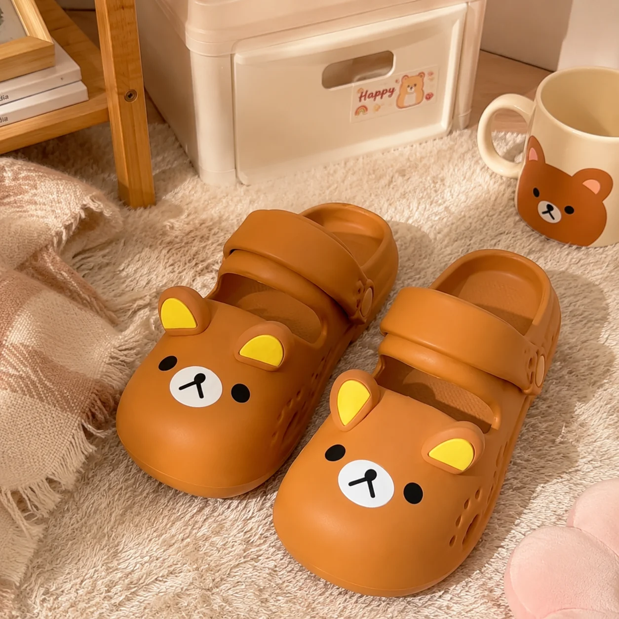 Plush Cartoon Cute Slippers Non Slip Soft Thick Sole Toe Guard Indoor Home Women 2.5cm 3.5cm Cozy House Shoes Bear Face Girls
Plush Cartoon Cute Slippers Non Slip Soft Thick Sole Toe Guard Indoor Home Women 2.5cm 3.5cm Cozy House Shoes Bear Face Girls