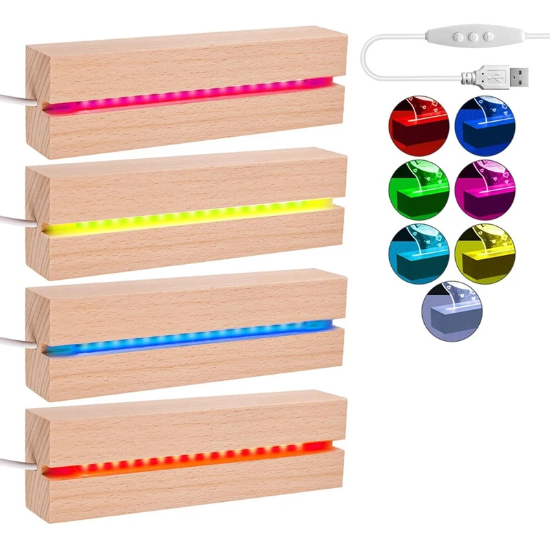 ABAE-LED Wooden Socket, LED Light Base, USB Wooden Base, LED Lights Socket, Rectangular Illuminated For Acrylic Glass 4Pcs
ABAE-LED Wooden Socket, LED Light Base, USB Wooden Base, LED Lights Socket, Rectangular Illuminated For Acrylic Glass 4Pcs