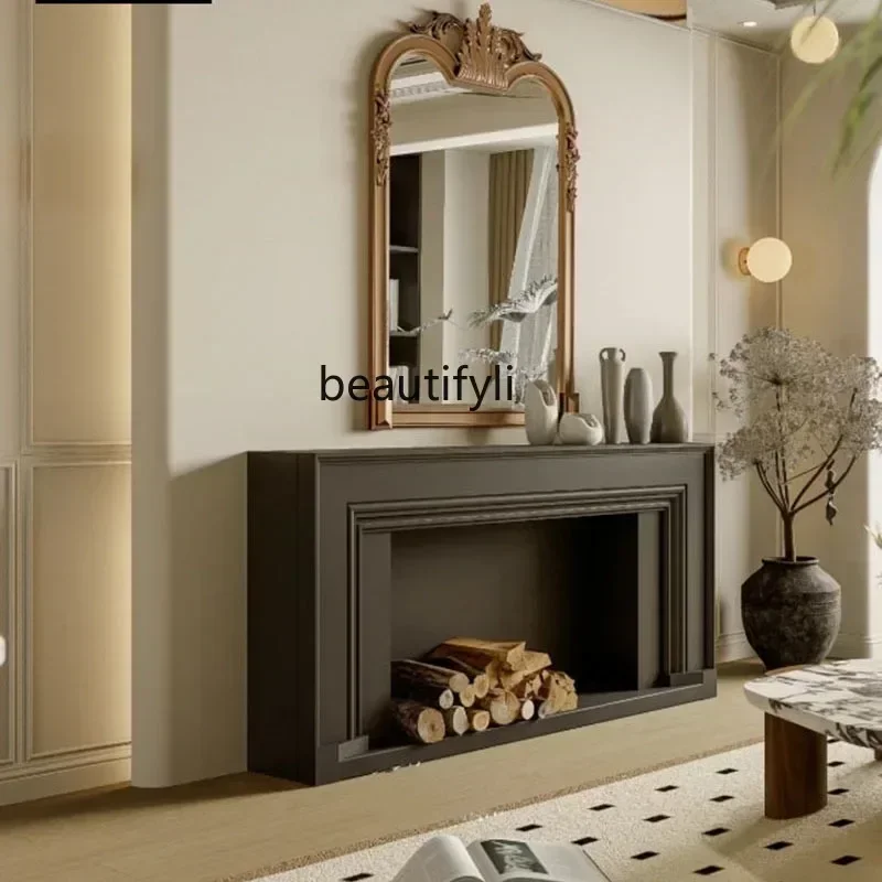 12French retro fireplace American solid wood living room decorative cabinet shelf entrance partition cabinet customization
12French retro fireplace American solid wood living room decorative cabinet shelf entrance partition cabinet customization