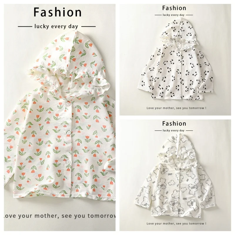 2026 New Girls' Casual Thin Jacket Hooded Cardigan Fashionable Button Up Children's Trendy Girls' Sun Protection Clothing
2026 New Girls' Casual Thin Jacket Hooded Cardigan Fashionable Button Up Children's Trendy Girls' Sun Protection Clothing