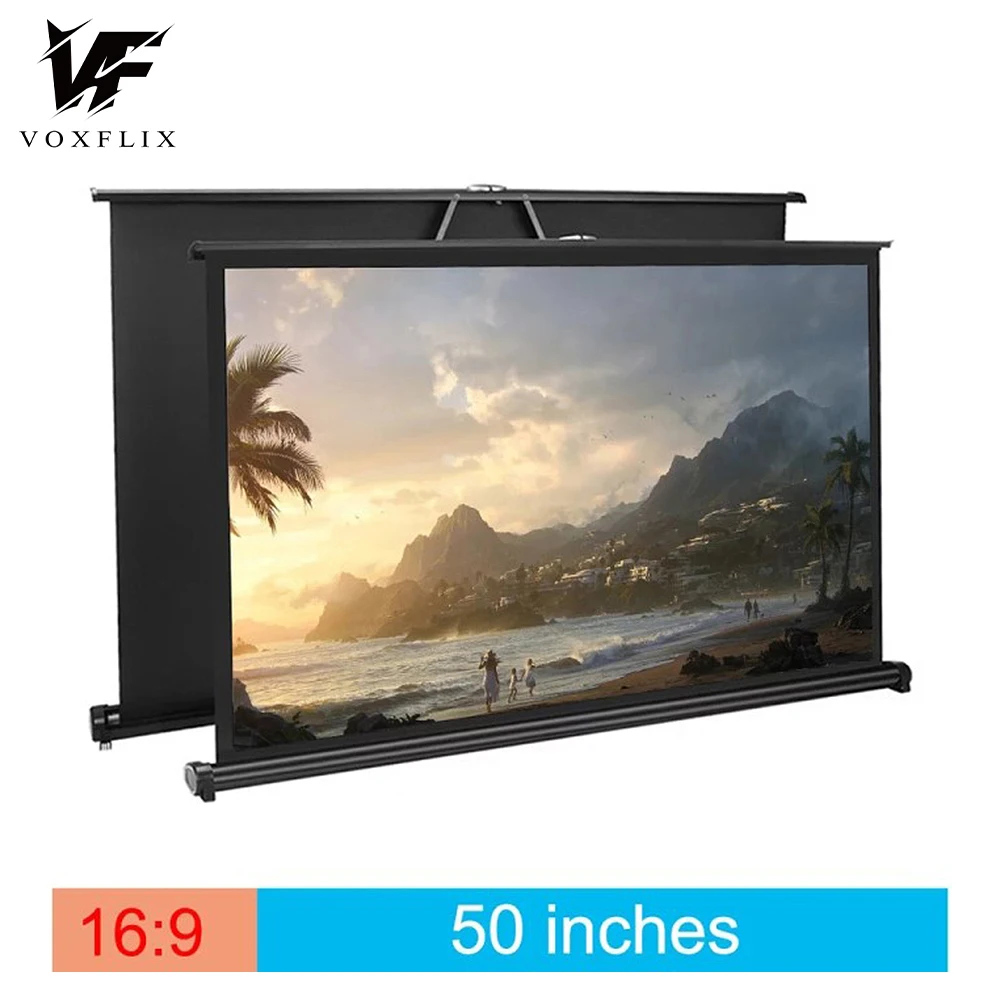 VOXFLIX 50inches 16:9 TSH50 Table Screen/Mico Mini Led Projector,Portable Curtain Easy to carry for Private Cinema Meeting
VOXFLIX 50inches 16:9 TSH50 Table Screen/Mico Mini Led Projector,Portable Curtain Easy to carry for Private Cinema Meeting