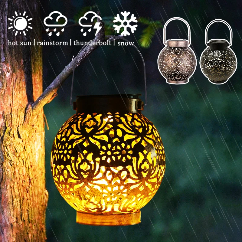 Outdoor Garden Solar Light Iron Art Hanging Light Hollow LED Landscape Light Garden Decoration Projection Light Waterproof
Outdoor Garden Solar Light Iron Art Hanging Light Hollow LED Landscape Light Garden Decoration Projection Light Waterproof