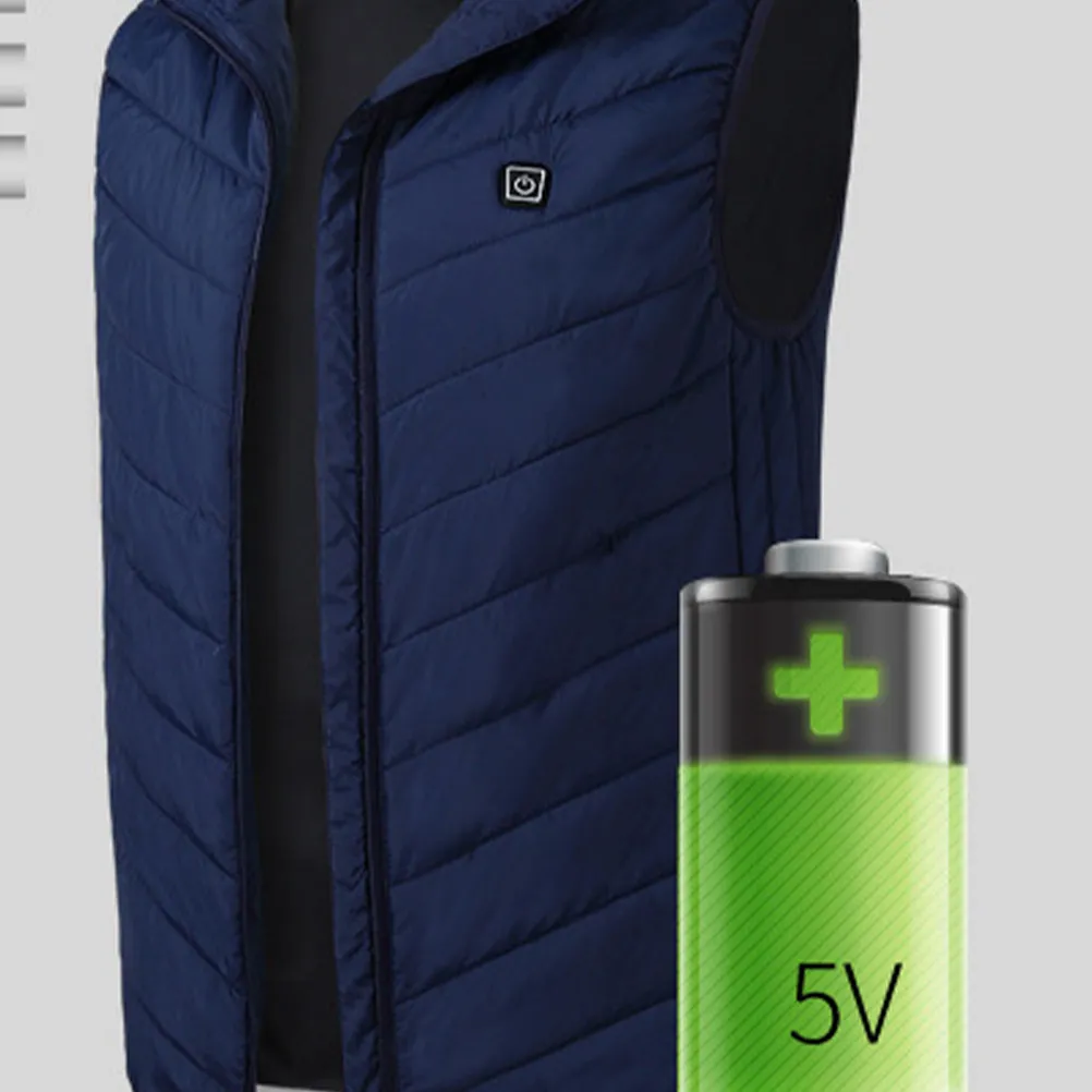 Men Vest Washable Electric Heated Cotton Vest USB Charging Three Temperature Modes Fast Heat Warm Blue Size L
Men Vest Washable Electric Heated Cotton Vest USB Charging Three Temperature Modes Fast Heat Warm Blue Size L