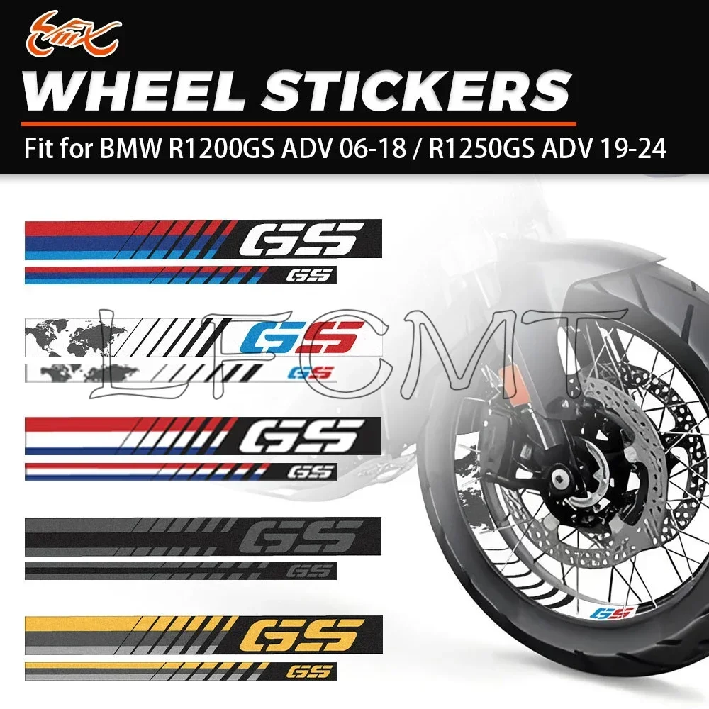 Front Rear Motorcycle Wheel Sticker Rim Decal Fit for R1200GS R 1200 GS ADV 2006-2018 R1250GS R 1250 GS Adventure GSA 2019-2024
Front Rear Motorcycle Wheel Sticker Rim Decal Fit for R1200GS R 1200 GS ADV 2006-2018 R1250GS R 1250 GS Adventure GSA 2019-2024
