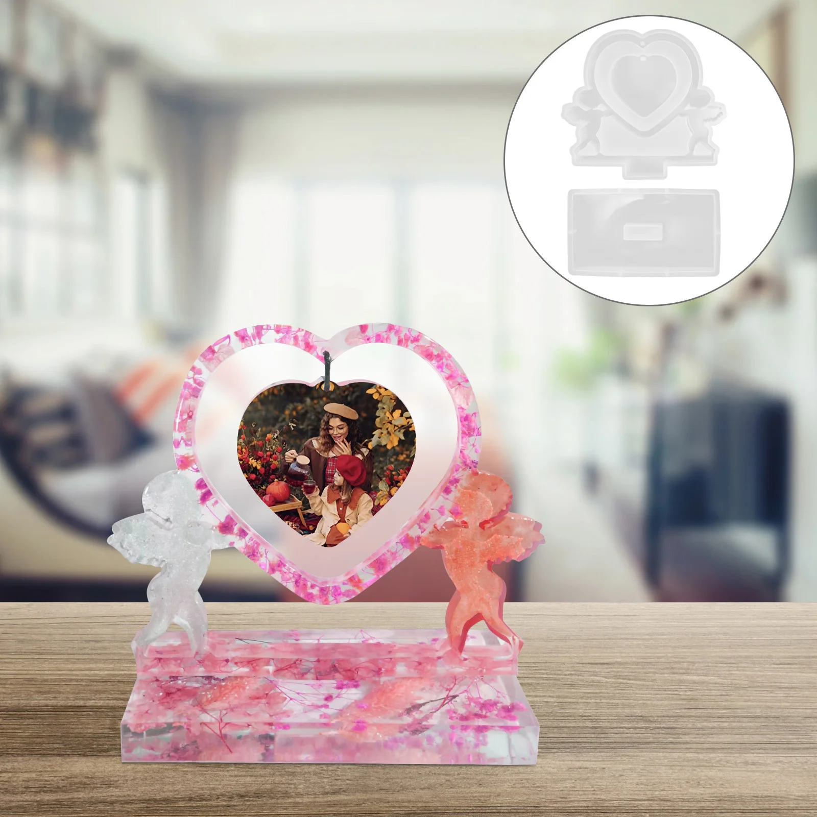 1Set Flexible Silicone Heart Shaped Photo Frame Mould for Resin Casting DIY Crafts Creative Picture Frame Mold
1Set Flexible Silicone Heart Shaped Photo Frame Mould for Resin Casting DIY Crafts Creative Picture Frame Mold