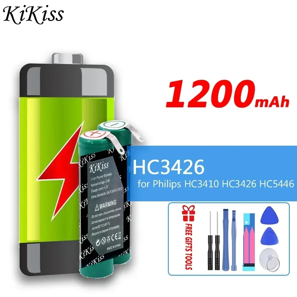 Мощный аккумулятор KiKiss емкостью 1200 мАч для электробритвы Philips HC3410 HC3426 HC5446 HC5447 HC5450 BT9290 QC5130
Мощный аккумулятор KiKiss емкостью 1200 мАч для электробритвы Philips HC3410 HC3426 HC5446 HC5447 HC5450 BT9290 QC5130