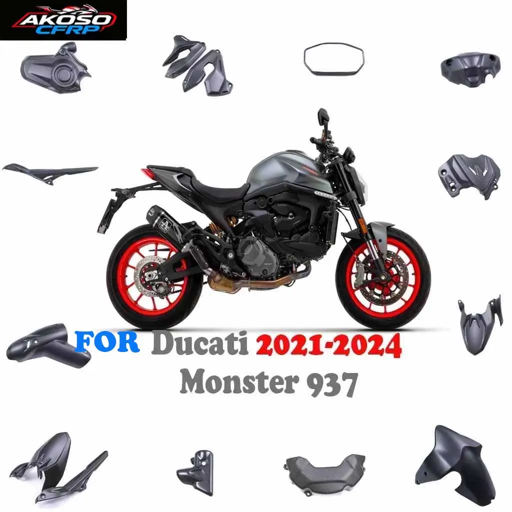 Motorcycle For Ducati Monster 937/950 2021-2024 100% Carbon Fiber Fender Engine Chain Cover Protector Accessories Fairing Kits
Motorcycle For Ducati Monster 937/950 2021-2024 100% Carbon Fiber Fender Engine Chain Cover Protector Accessories Fairing Kits