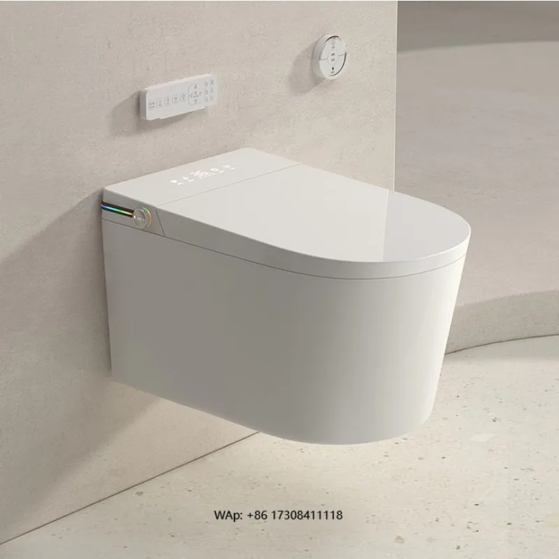 Современный умный подвесной унитаз с автоматическим датчиком и беззапаховым P-образным сифоном для слива
Современный умный подвесной унитаз с автоматическим датчиком и беззапаховым P-образным сифоном для слива