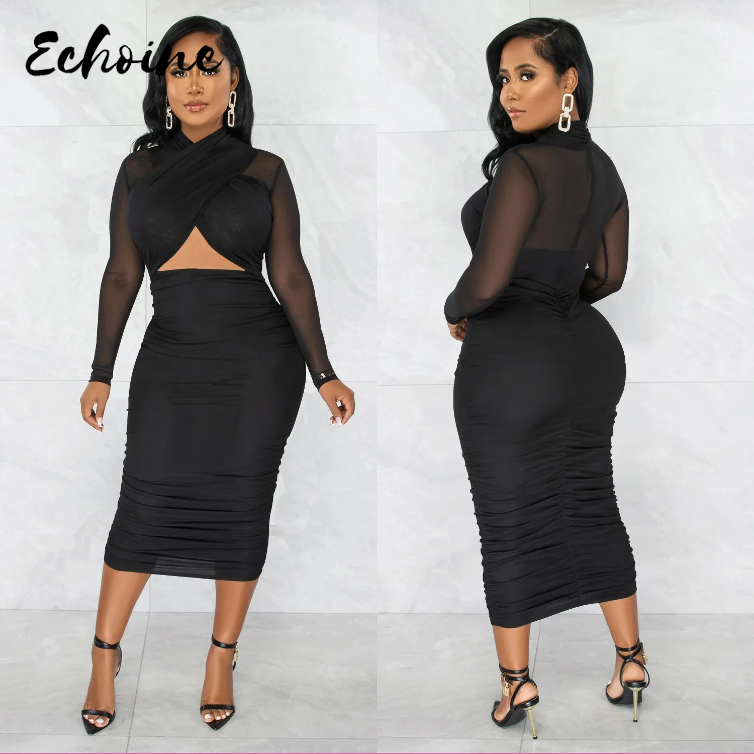 2022 Long Sleeves Hollow Out Sexy Maxi Mesh Dress Summer Autumn Women Fashion Streetwear Outfits Party Elegant Wear Dresses
2022 Long Sleeves Hollow Out Sexy Maxi Mesh Dress Summer Autumn Women Fashion Streetwear Outfits Party Elegant Wear Dresses