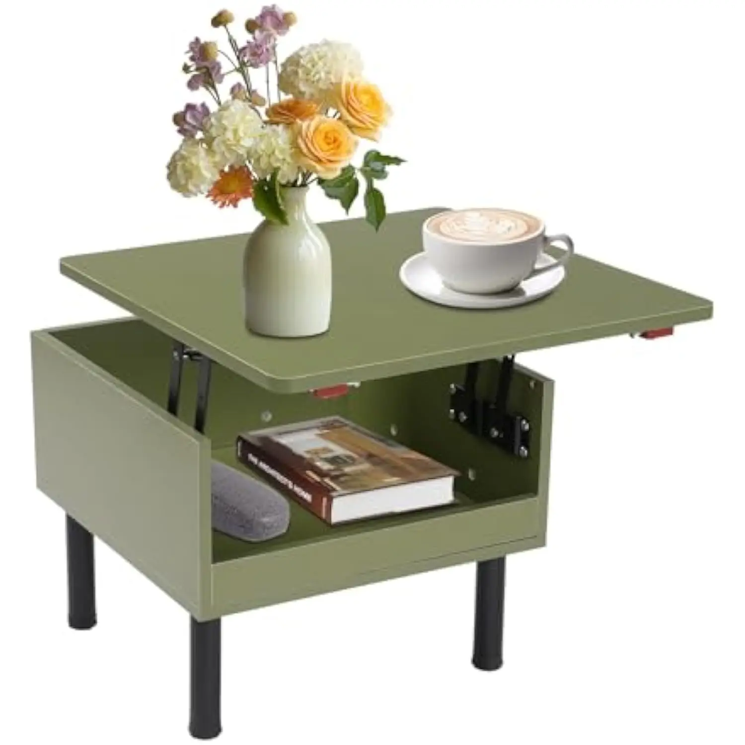 Lift Top Coffee Table with Storage, Hidden Compartment Small Rolling Coffee Table with Wheels for Living Room, Bedroom, Office
Lift Top Coffee Table with Storage, Hidden Compartment Small Rolling Coffee Table with Wheels for Living Room, Bedroom, Office