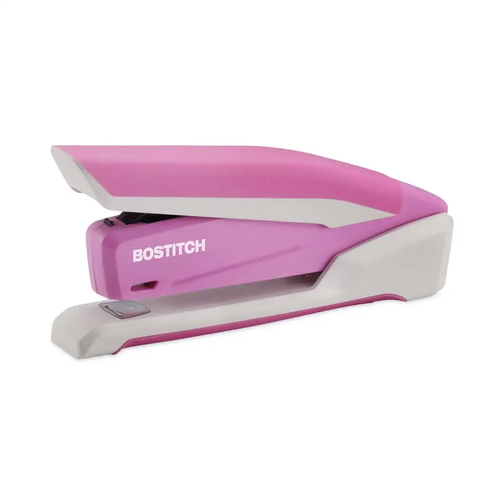 Bostitch InCourage™ Spring-Powered Antimicrobial* Desktop Stapler, 20-sheet capacity, pink/white
Bostitch InCourage™ Spring-Powered Antimicrobial* Desktop Stapler, 20-sheet capacity, pink/white
