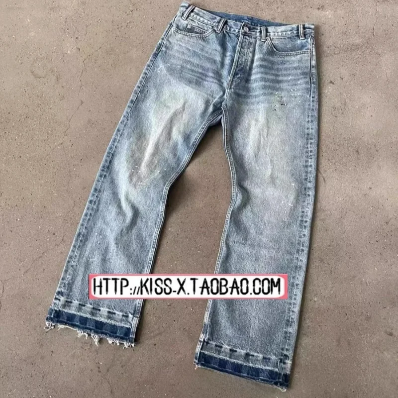 Trendy 2025 Hide in Hills Daily Denim Washed Splashed Ink Straight Leg Jeans Long Pants for Men Spring Collection
Trendy 2025 Hide in Hills Daily Denim Washed Splashed Ink Straight Leg Jeans Long Pants for Men Spring Collection