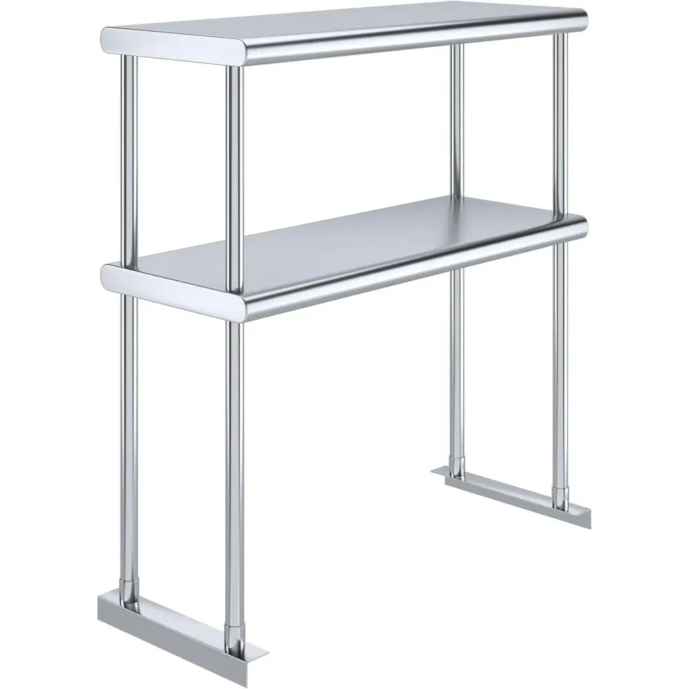 30 x 12 Heavy-Duty Stainless Steel Double Overshelf with Brackets
30 x 12 Heavy-Duty Stainless Steel Double Overshelf with Brackets