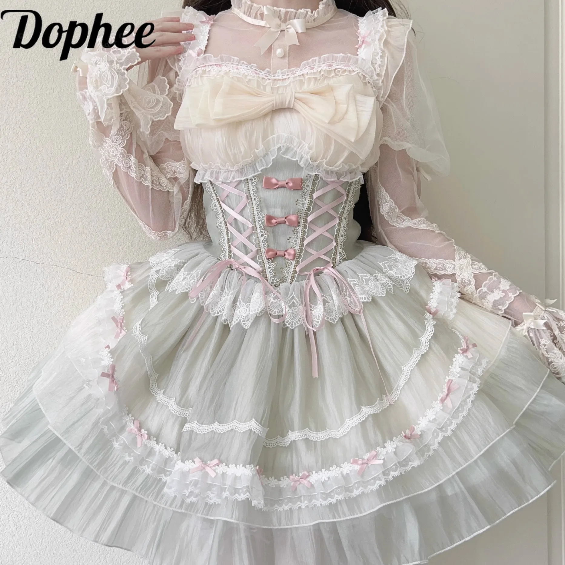 Dophee Original Flowers Wedding Formal Dress Sweet Princess Women Party Dress Elegant Lace Bow Sleeveless Graduation Dresses
Dophee Original Flowers Wedding Formal Dress Sweet Princess Women Party Dress Elegant Lace Bow Sleeveless Graduation Dresses
