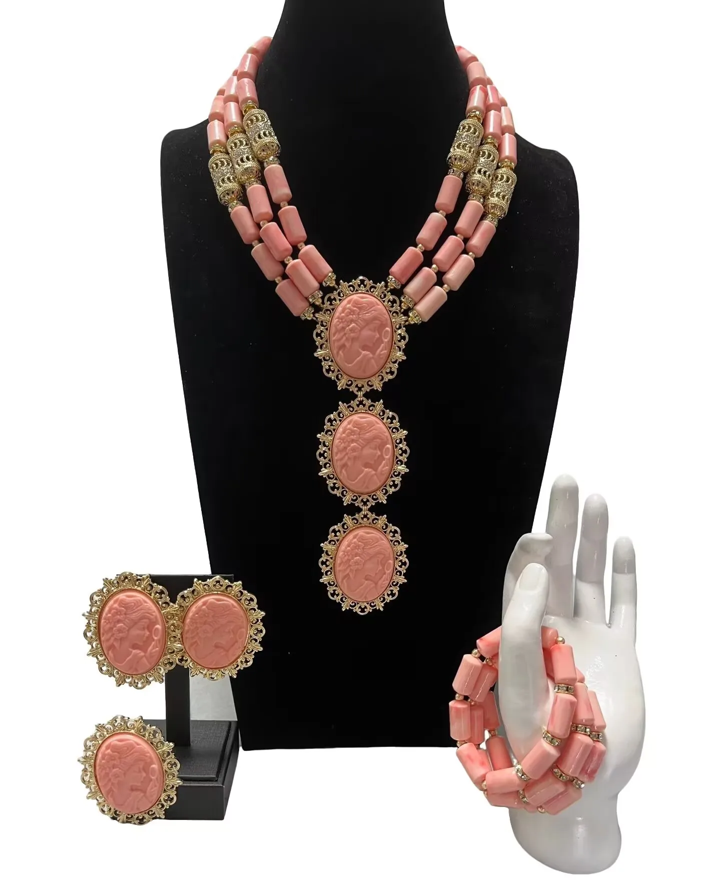african coral beads Fashion Nigeria Wedding Jewelry Necklace Set
african coral beads Fashion Nigeria Wedding Jewelry Necklace Set